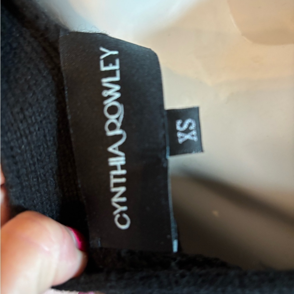 Y2K Cynthia Rowley Black Cardigan with Colorful patches. XS retail $445 - Picture 5 of 6